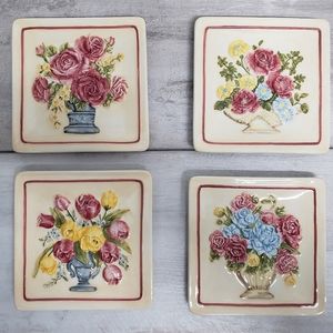 MWW Market Set of 4 Magnolians in Bloom Floral Essence Decorative Hanging